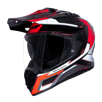 Casco para moto MT Track SV NEXUS  B5 Rojo Brillo