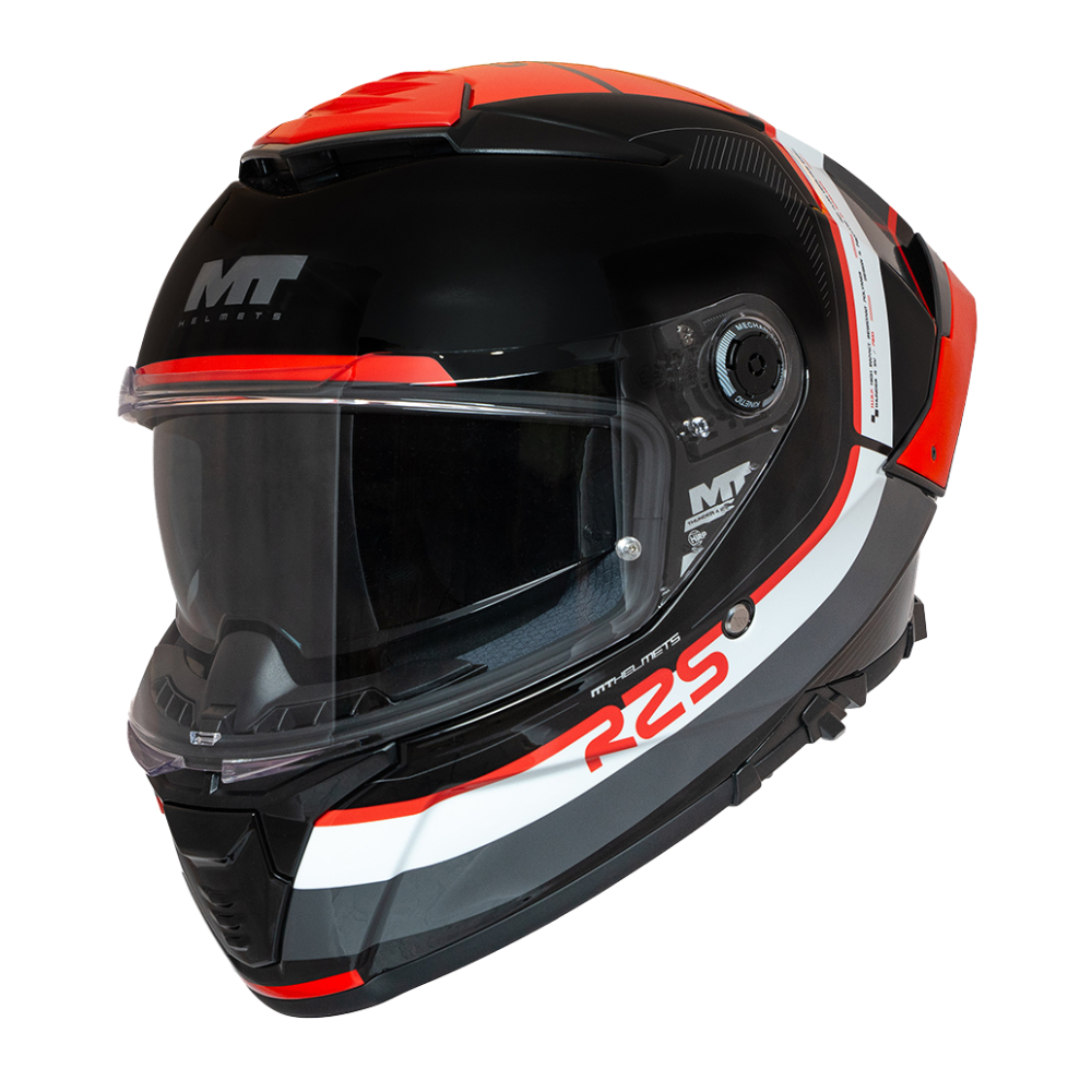 Casco MT Helmets Thunder 4 SV R25 B5 Red Brillo