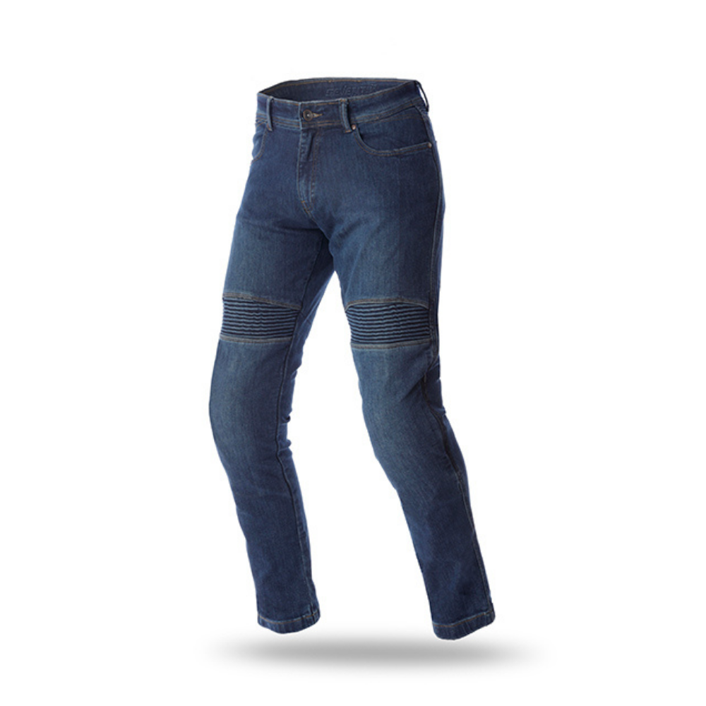 Jeans Para Moto Seventy SD-PJ6 Slim Hombre Azul Oscuro