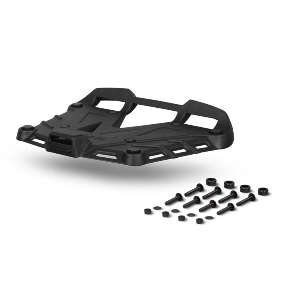 Shad Base Aluminio Negra + Tornillos   (Para TopCase Terra Black Edition TR37 / TR48)