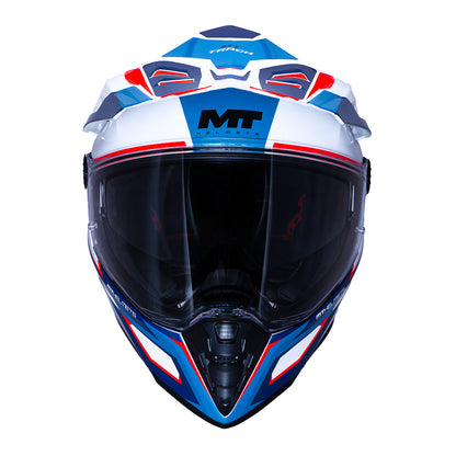 Casco para moto MT Track SV NEXUS A7 Azul Brillo