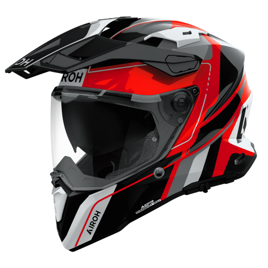 Casco Airoh Commander 2 Skip Rojo Brillo