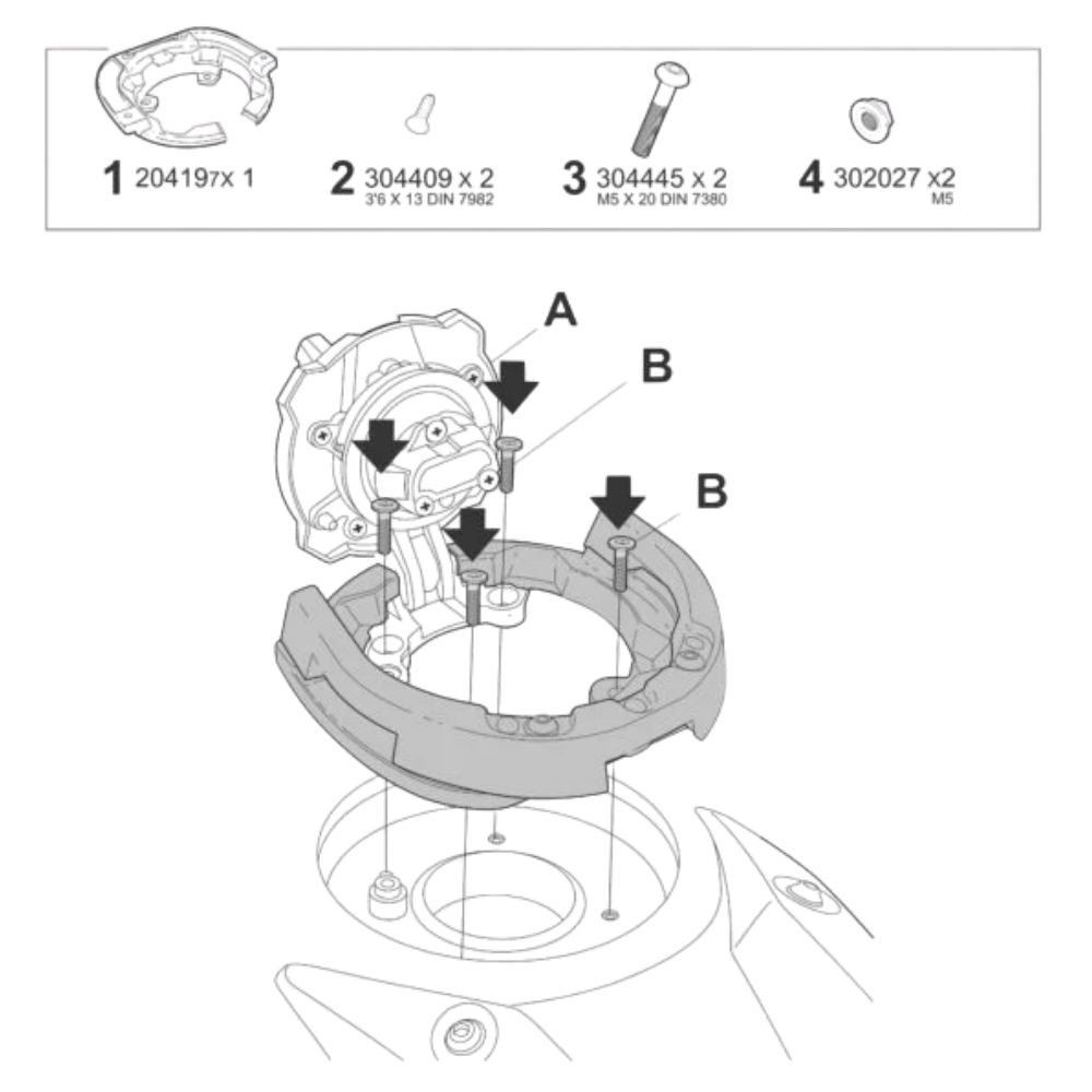 Shad Fijacion Click System (K012CS)