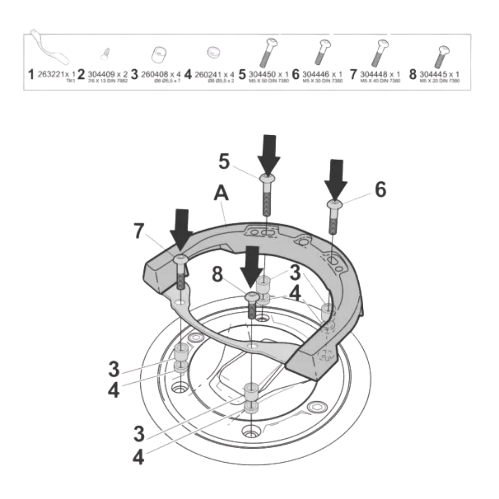Shad Fijacion Click System (T012CS)