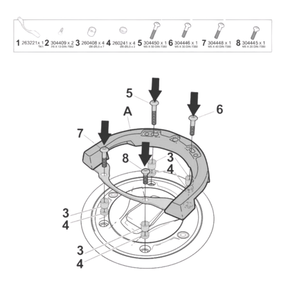 Shad Fijacion Click System (T012CS)