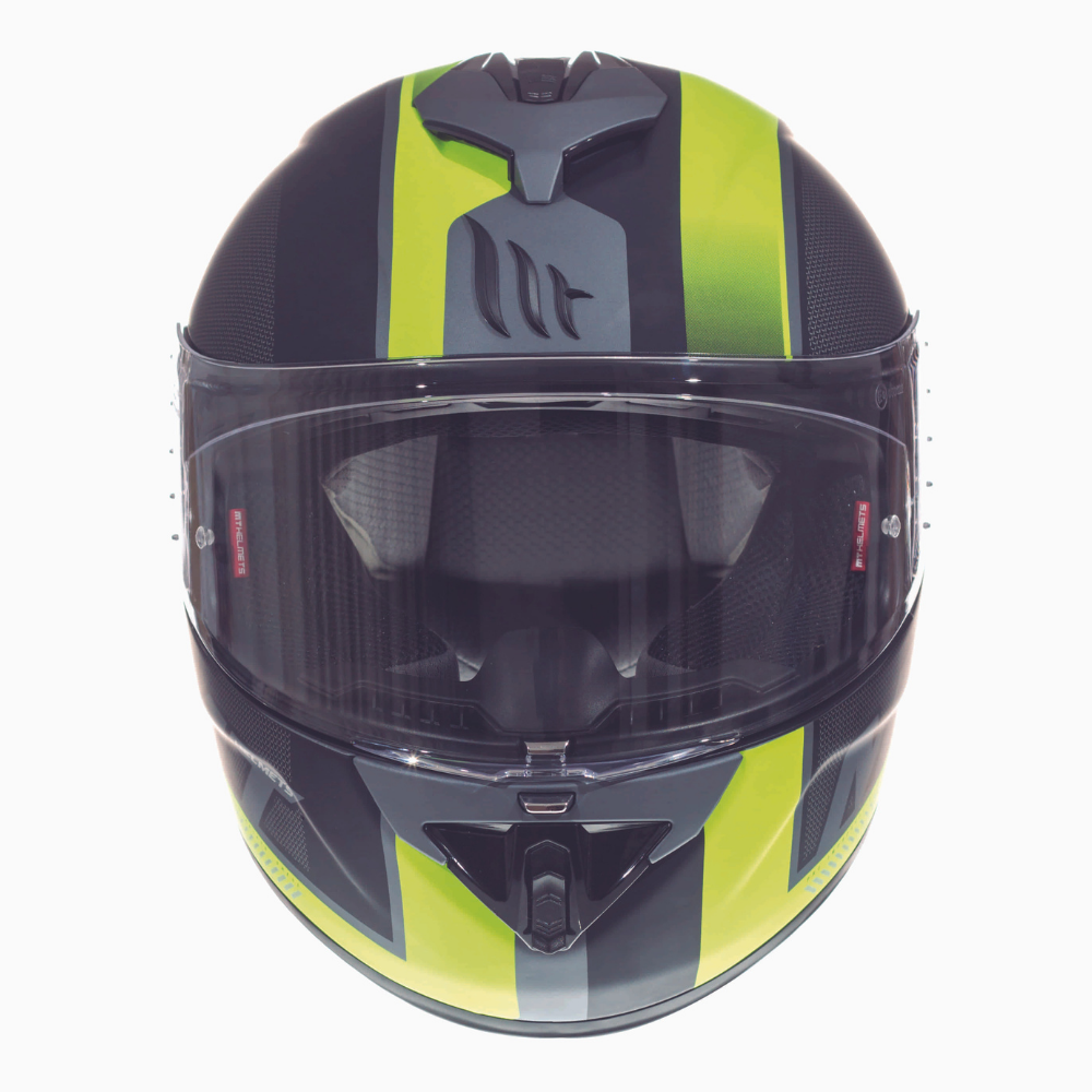 Casco de Moto MT Helmets - Rapide "Overtake B3" - Amarillo Fluor Mate