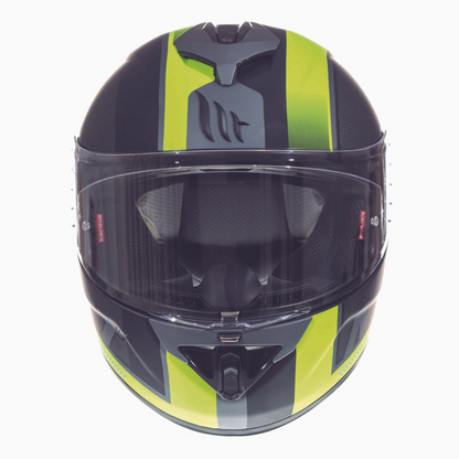 Casco de Moto MT Helmets - Rapide "Overtake B3" - Amarillo Fluor Mate