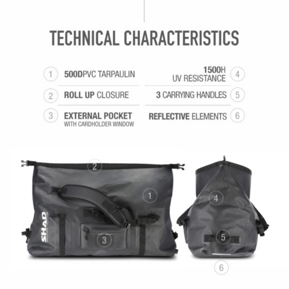 Shad Bolso Trasero Impermeable SW80 (X0SW80)