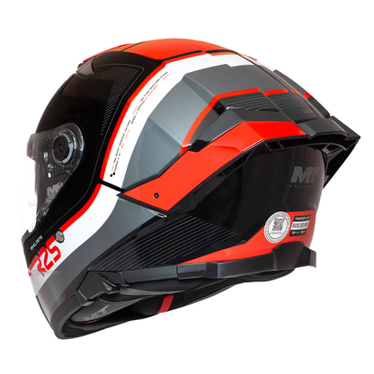 Casco MT Helmets Thunder 4 SV R25 B5 Red Brillo