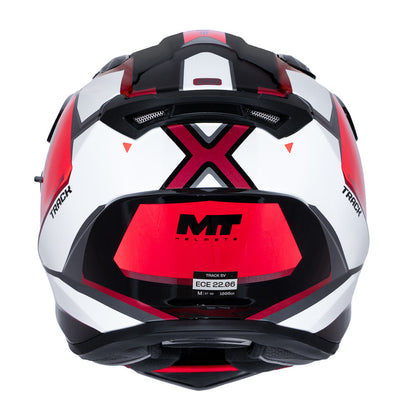 Casco para moto MT Track SV NEXUS  B5 Rojo Brillo