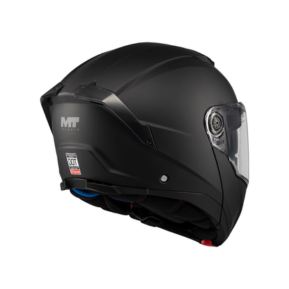 Casco de Moto MT Helmets Atom 2 SV Negro Mate Pinlock incluido