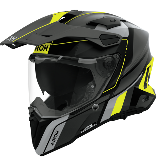 Casco Airoh Commander 2 Skip Amarillo Mate