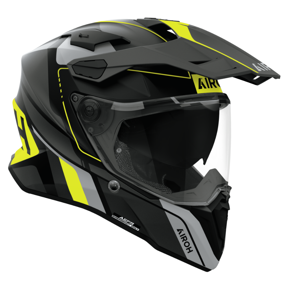 Casco Airoh Commander 2 Skip Amarillo Mate