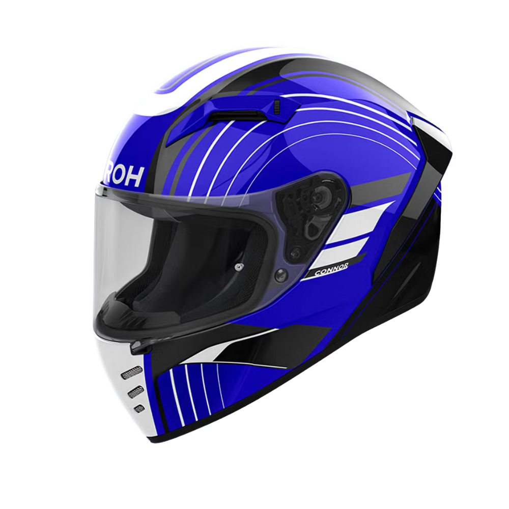 Casco Airoh Connor Achieve Azul Brillo