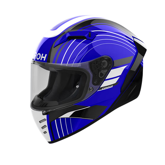 Casco Airoh Connor Achieve Azul Brillo