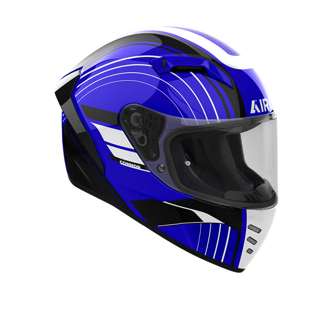 Casco Airoh Connor Achieve Azul Brillo