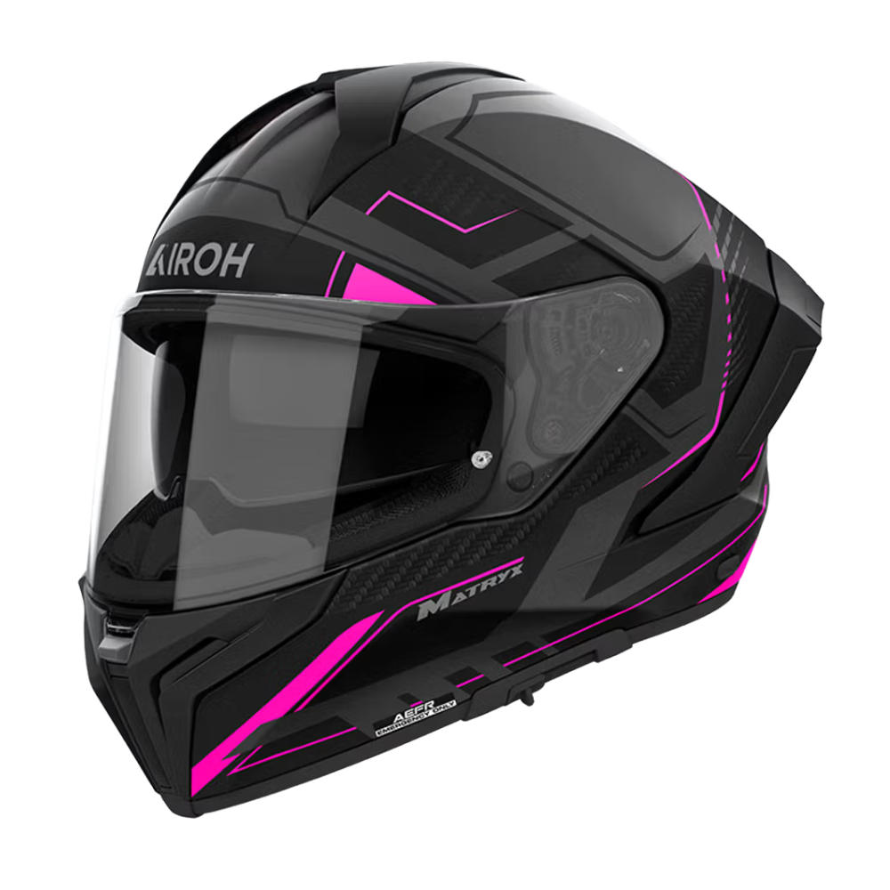 Casco Airoh Matryx Rocket Rosado Mate