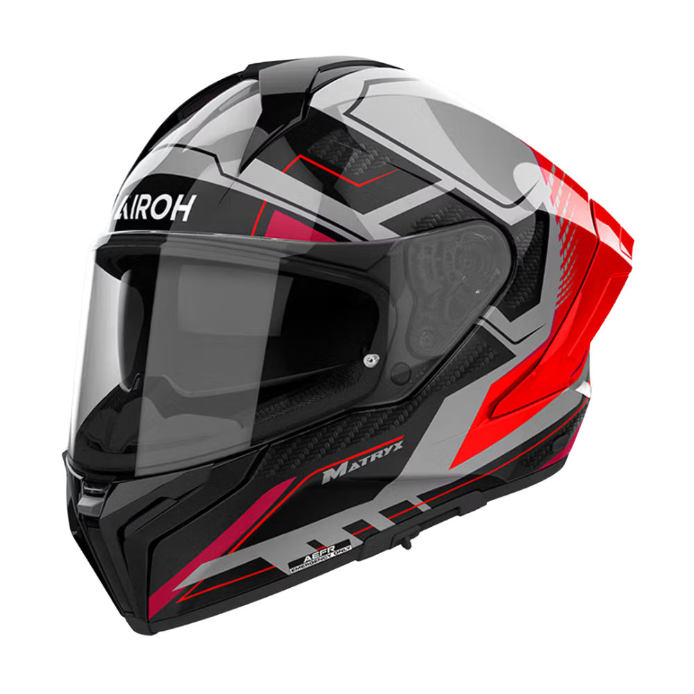 Casco Airoh Matryx Rocket Rojo Brillo