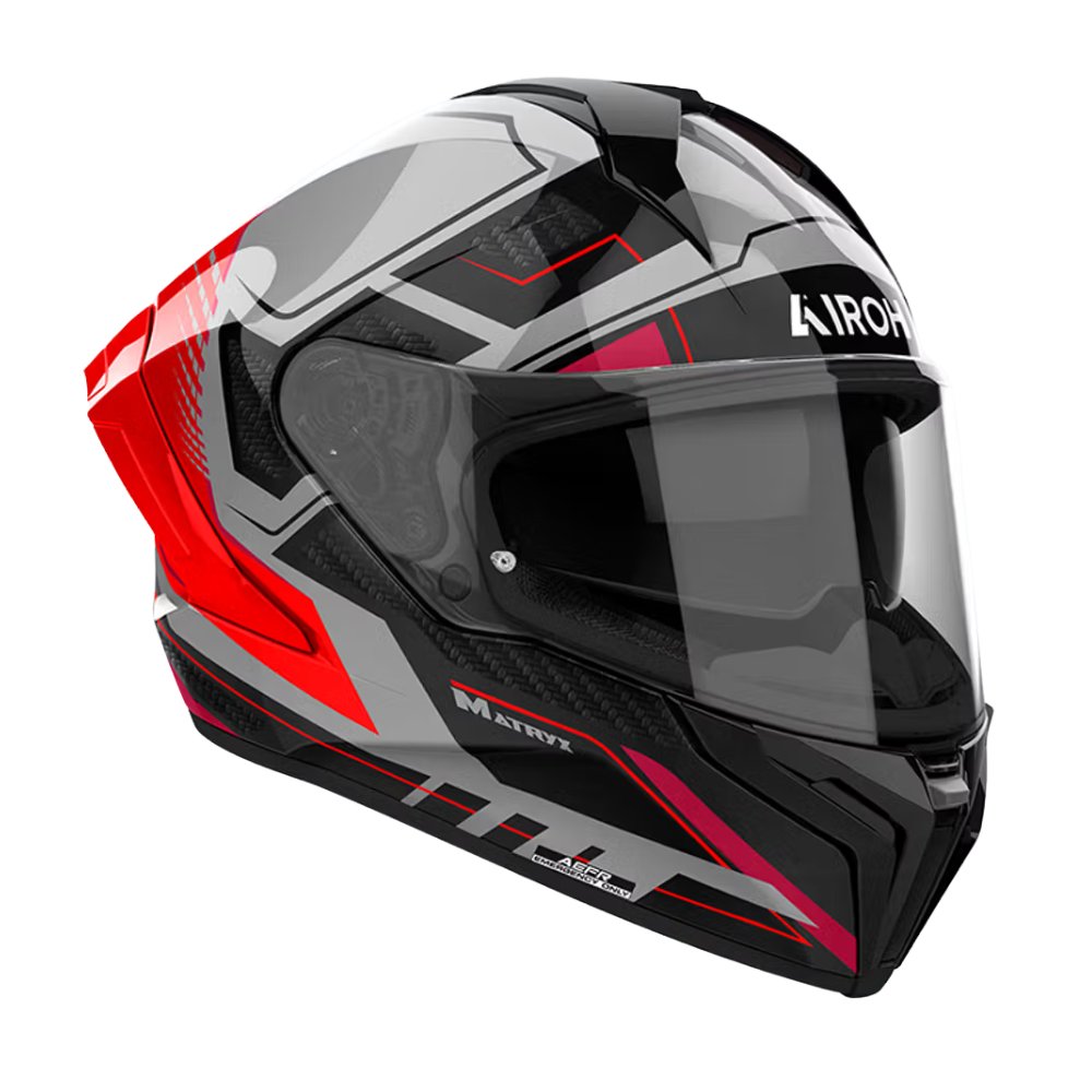 Casco Airoh Matryx Rocket Rojo Brillo