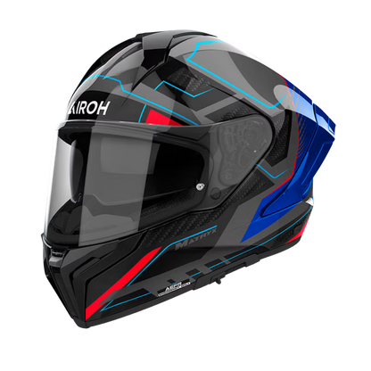Casco Airoh Matryx Rocket Azul/Rojo Brillo
