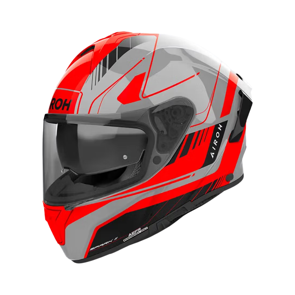 Casco Airoh Spark 2 Chrono Naranjo Brillo
