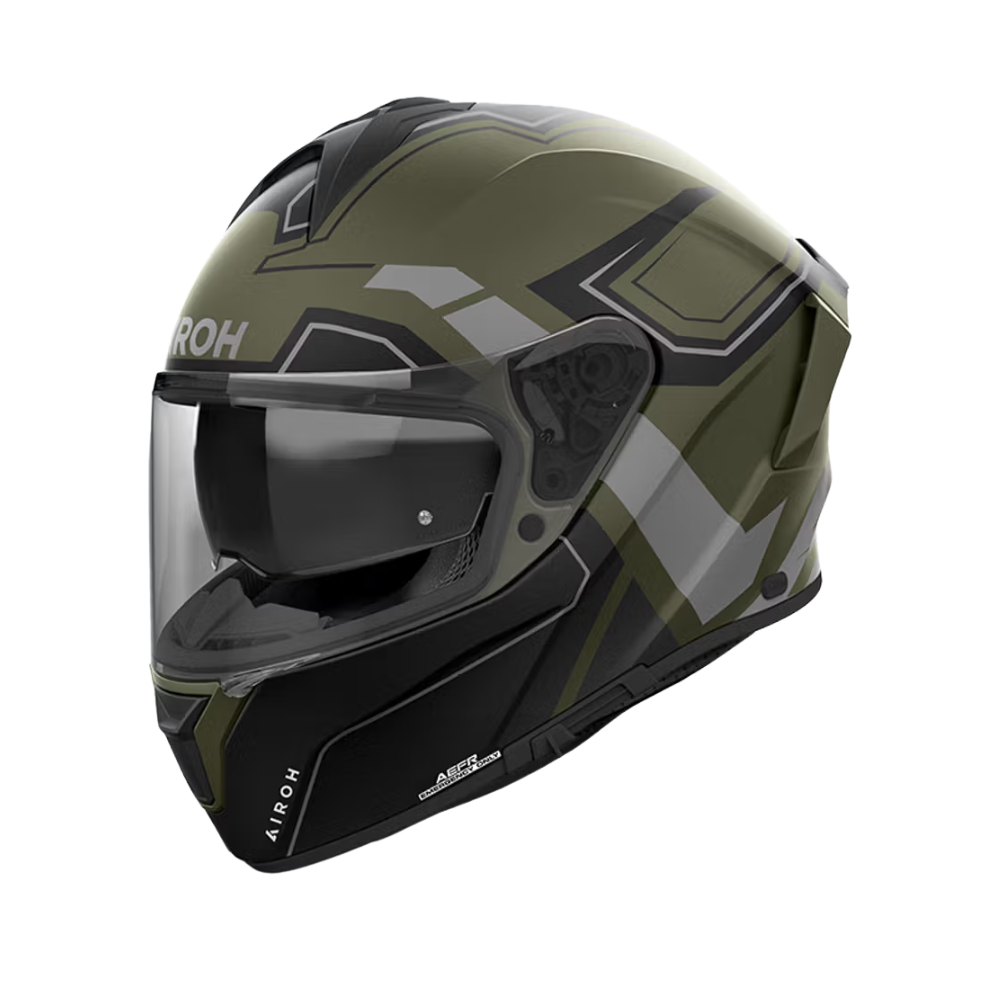 Casco Airoh Spark 2 Dart Militar Verde Mate