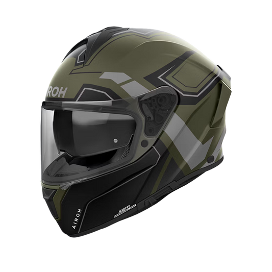 Casco Airoh Spark 2 Dart Militar Verde Mate