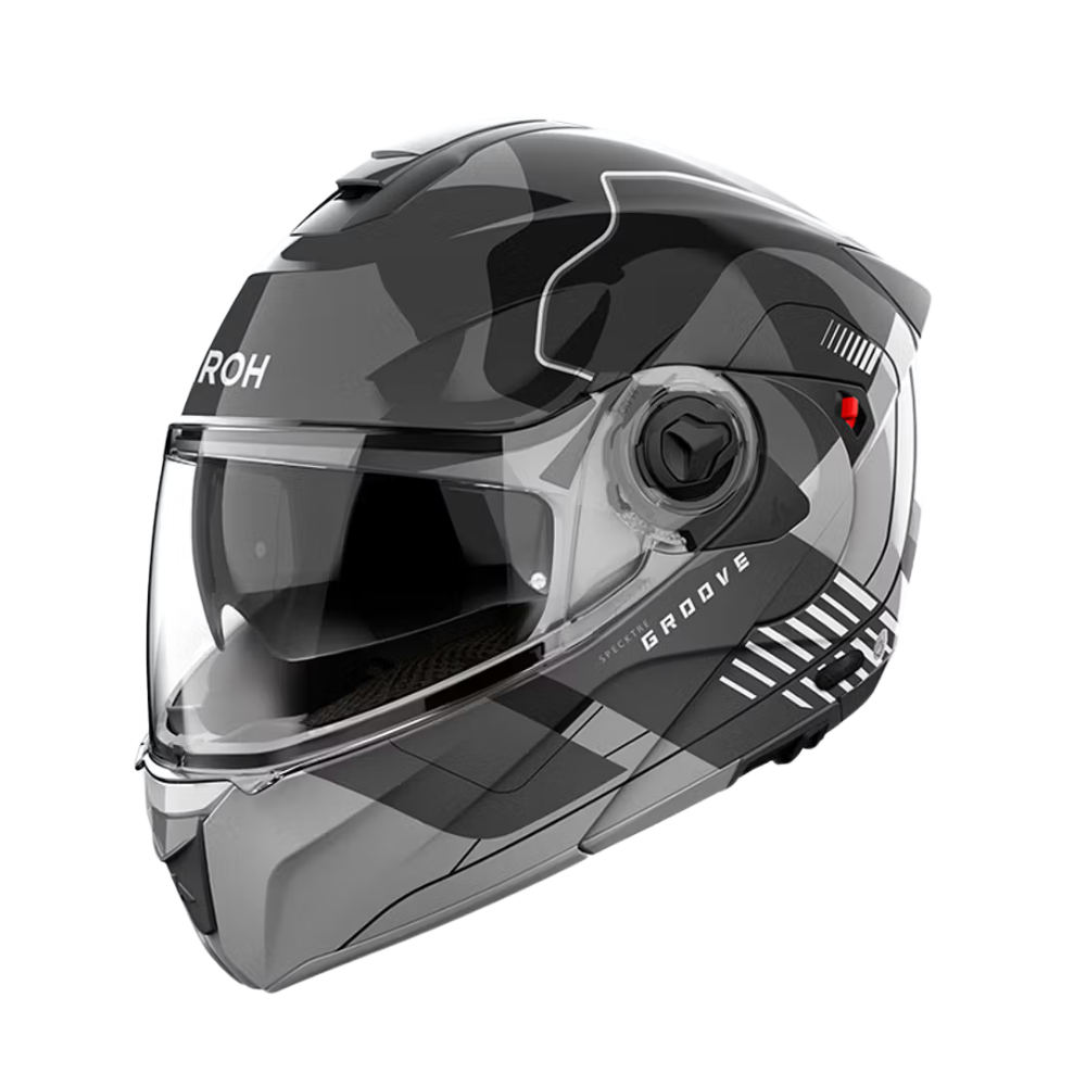 Casco de Moto Airoh Specktre Groove Gris Brillo