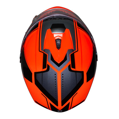 Casco de Moto Axxis Draken S Sonar C5 Rojo Fluor Brillo