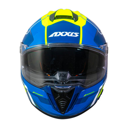 Casco Axxis Hawk SV Spear C13 Amarillo Fluor Brillo