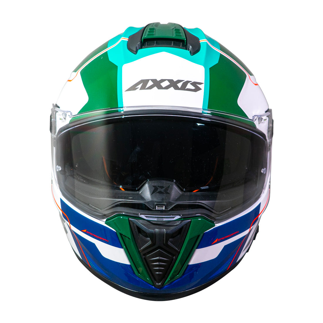 Casco Axxis Hawk SV Spear A6 Verde Brillo