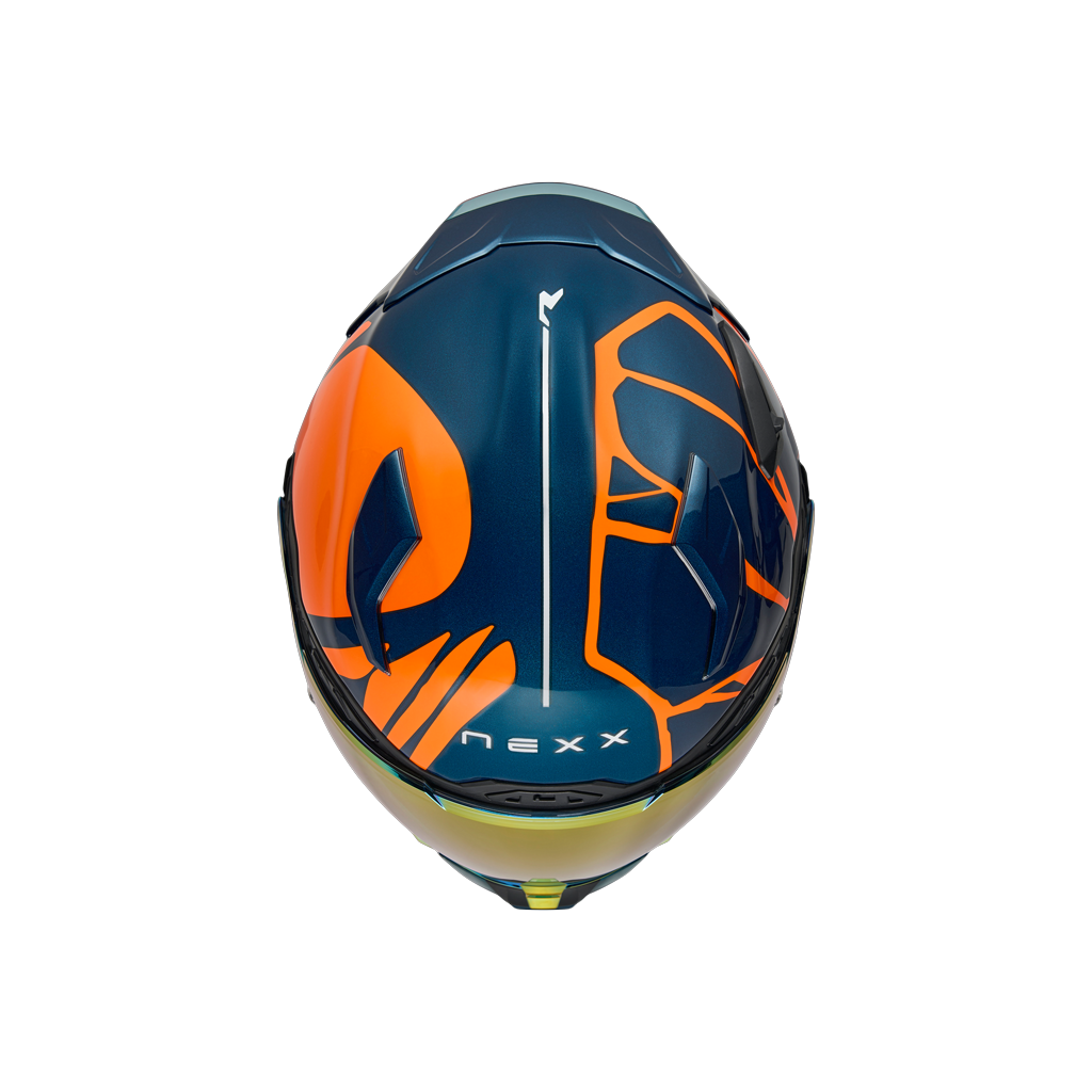 Casco Nexx x.wst3 b-side BLUE TEAL ORANGE