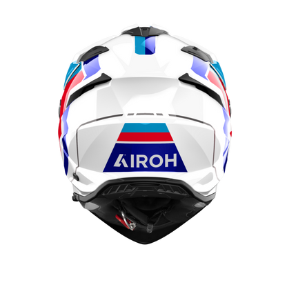 Casco para moto Airoh Bandit Horn Blanco brillo