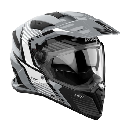 Casco para moto Airoh Bandit Spicy Gris Brillo