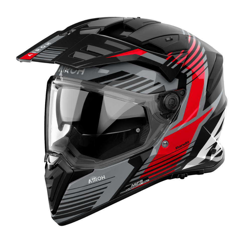 Casco para moto Airoh Bandit Spicy Rojo Brillo