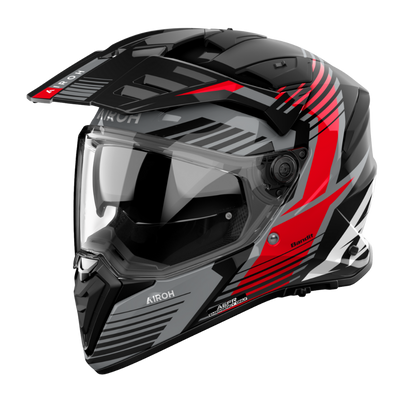 Casco para moto Airoh Bandit Spicy Rojo Brillo
