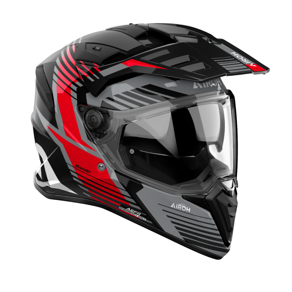 Casco para moto Airoh Bandit Spicy Rojo Brillo