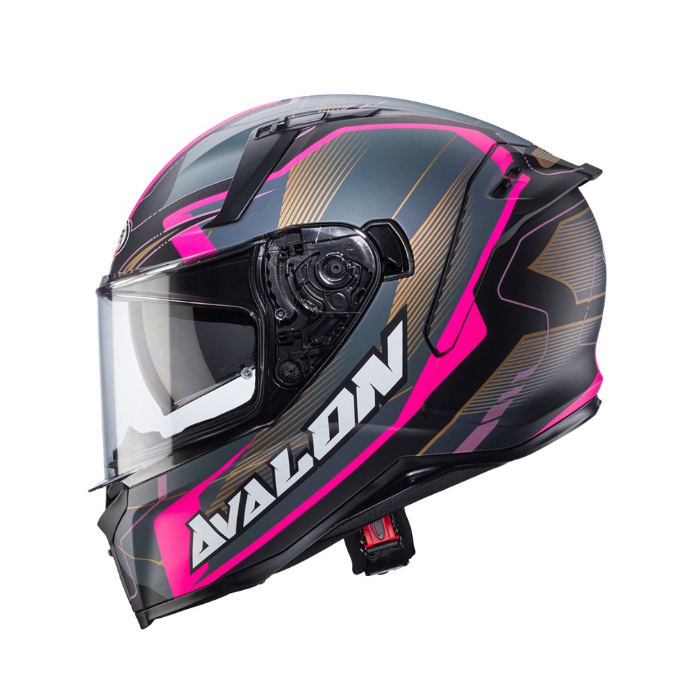 CASCO PARA MOTO CABERG AVALON X Optic Matt Black/Grey/Fuchsia