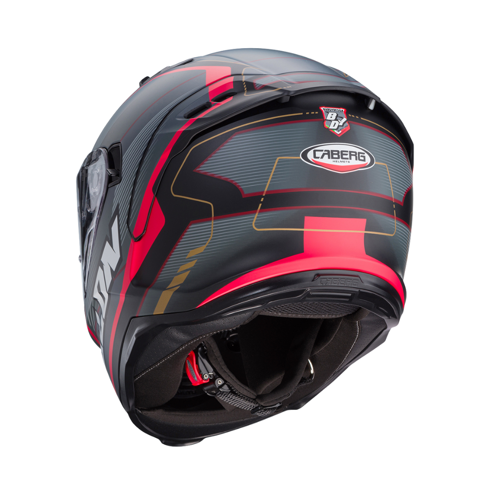 CASCO PARA MOTO CABERG AVALON X Optic Matt Black/Grey/Red