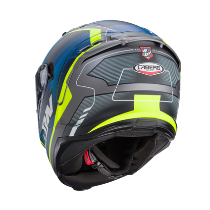 CASCO PARA MOTO CABERG AVALON X Optic Matt Grey/Blue/Yellow Fluor