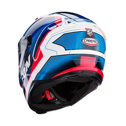 CASCO PARA MOTO CABERG AVALON X Optic White/Blue/red