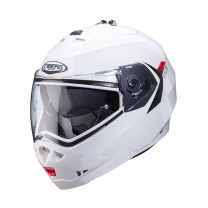 Casco de Moto Abatible CABERG Duke X White Metal