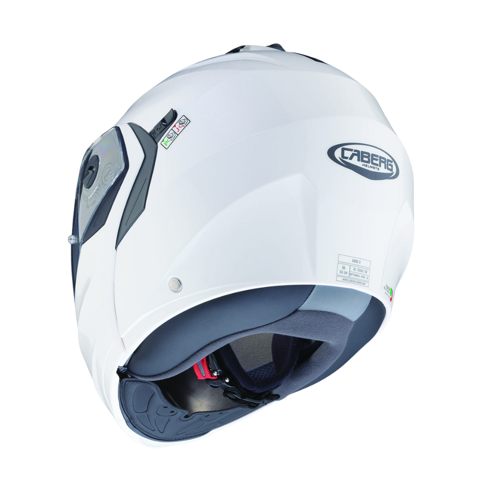 Casco de Moto Abatible CABERG Duke X White Metal