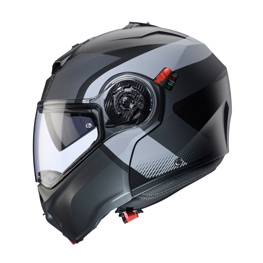 Casco de Moto Abatible CABERG DUKE EVO Indy matt black/gun metal/grey