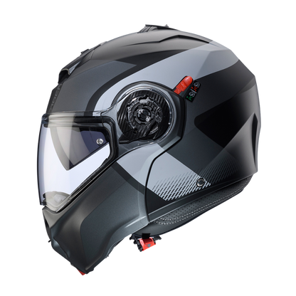 Casco de Moto Abatible CABERG DUKE EVO Indy matt black/gun metal/grey