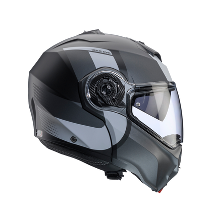 Casco de Moto Abatible CABERG DUKE EVO Indy matt black/gun metal/grey