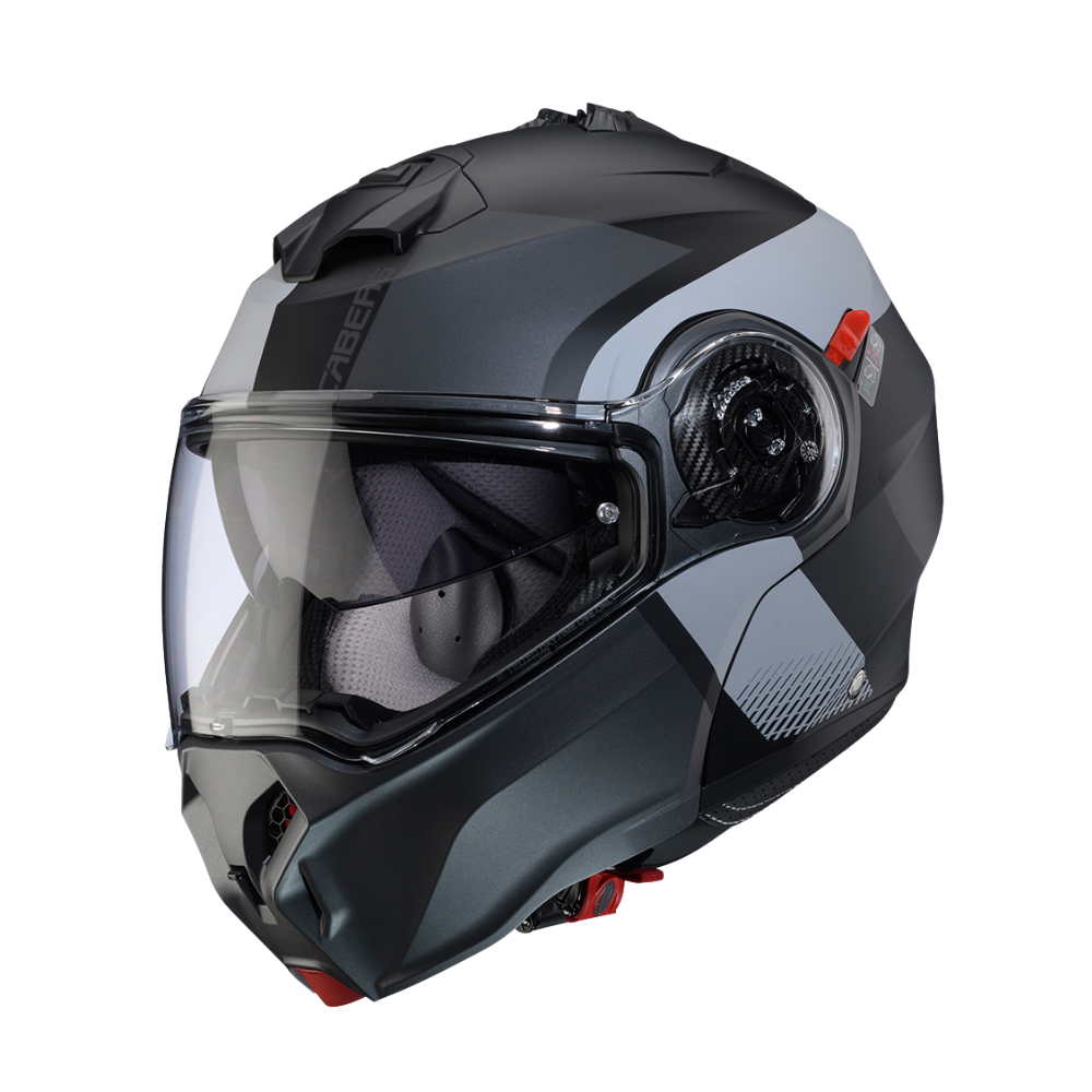 Casco de Moto Abatible CABERG DUKE EVO Indy matt black/gun metal/grey