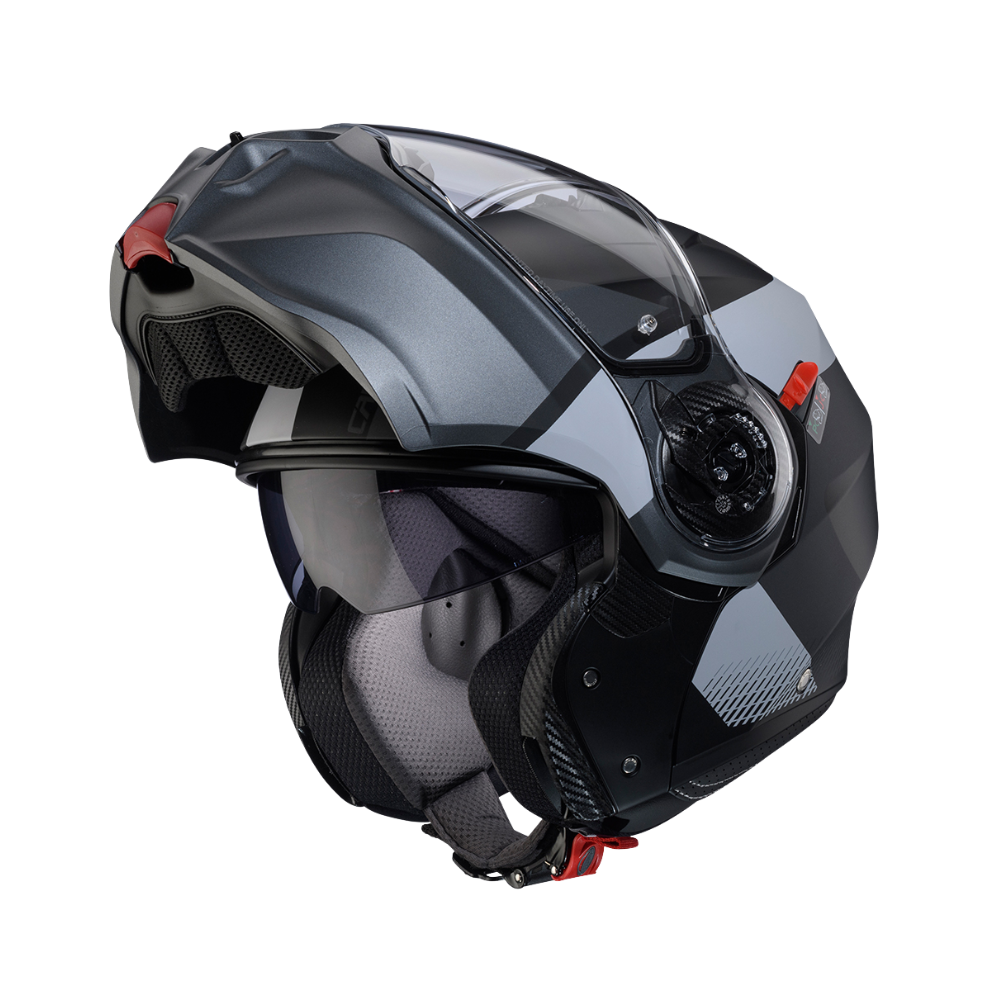 Casco de Moto Abatible CABERG DUKE EVO Indy matt black/gun metal/grey