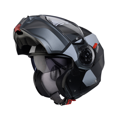 Casco de Moto Abatible CABERG DUKE EVO Indy matt black/gun metal/grey