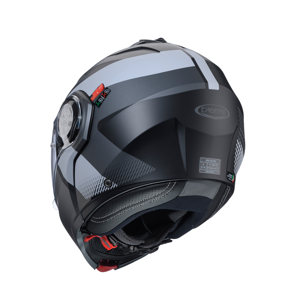 Casco de Moto Abatible CABERG DUKE EVO Indy matt black/gun metal/grey